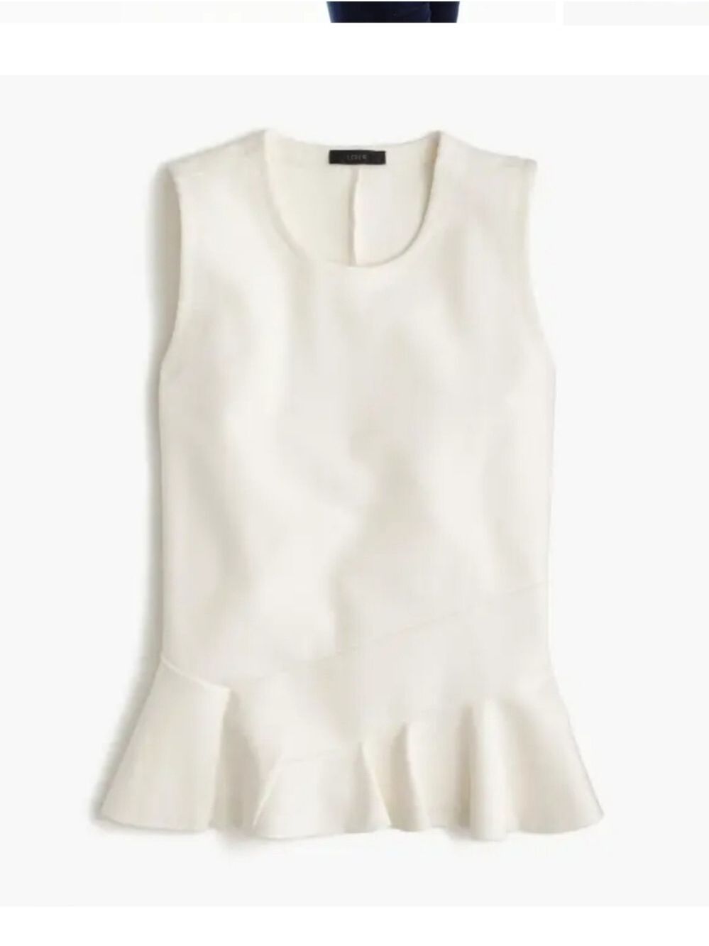 J CREW Structured Flutter-Hem top  LIKE NEW MEDIUM